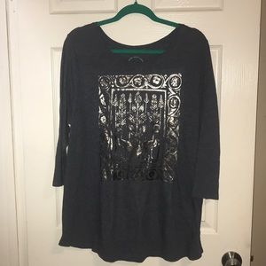 Lucky Brand 3/4 sleeve tee